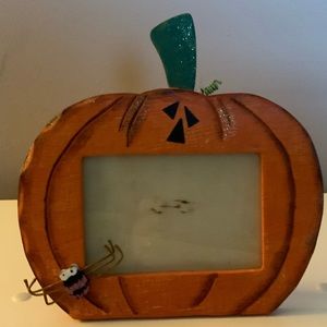 Hobby lobby 3X5 wooden Halloween Pumpkin Wooden Picture frame